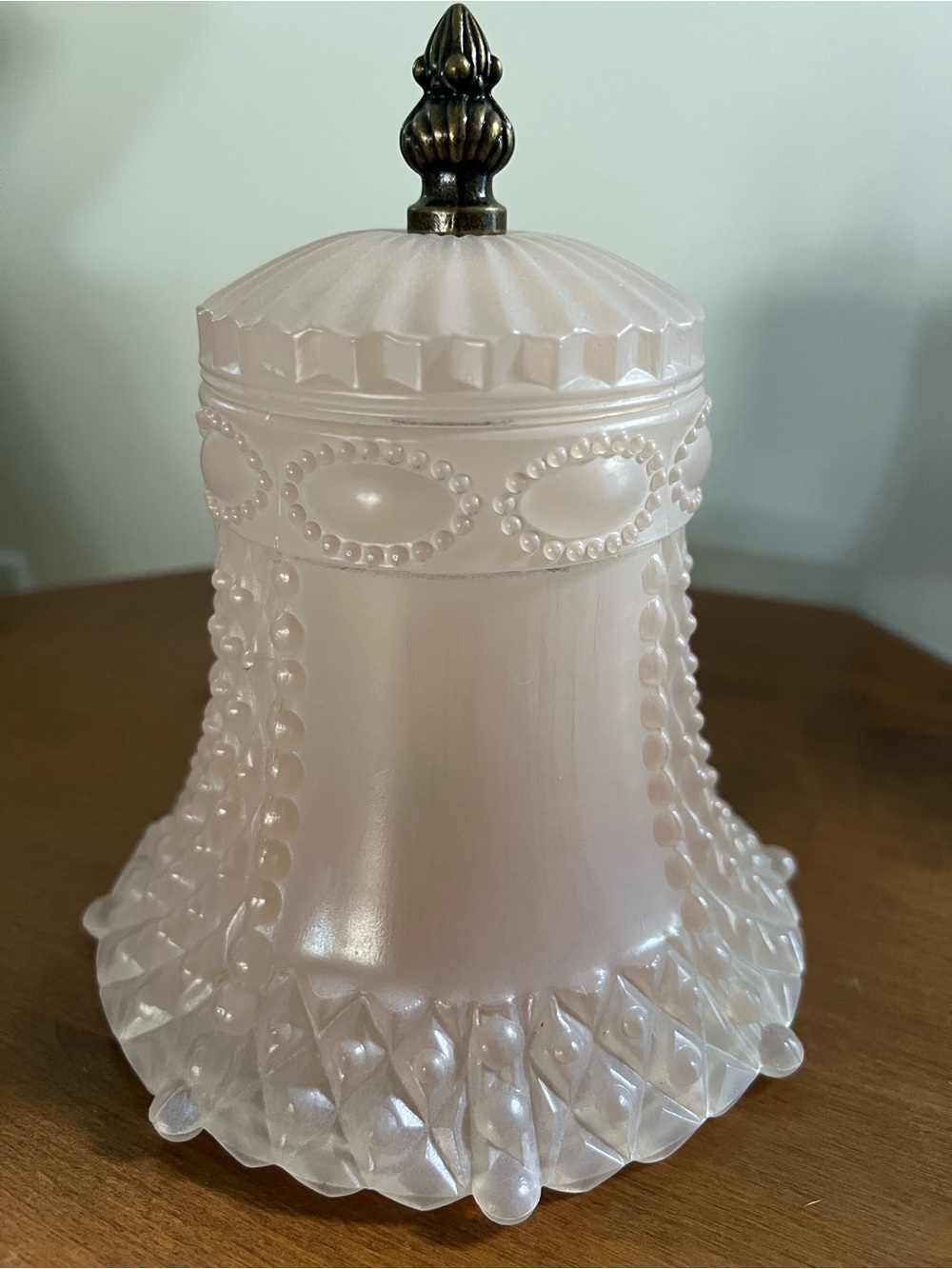VTG- PAIR of 1930’s Pink Satin Hobnail Depression Glass Boudoir Lamp-See Pics ! - Picture 5 of 16